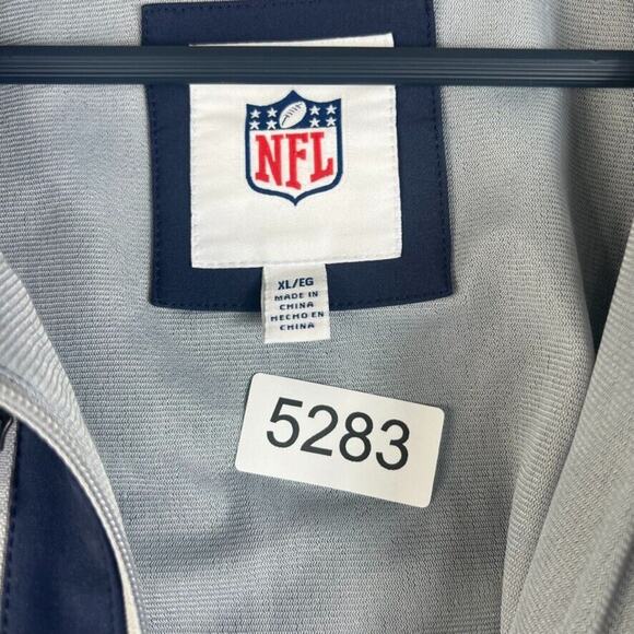 Seattle Seahawks NFL Jacket Mens XL Full Zip Navy Blue Windbreaker Rain - Picture 6 of 7